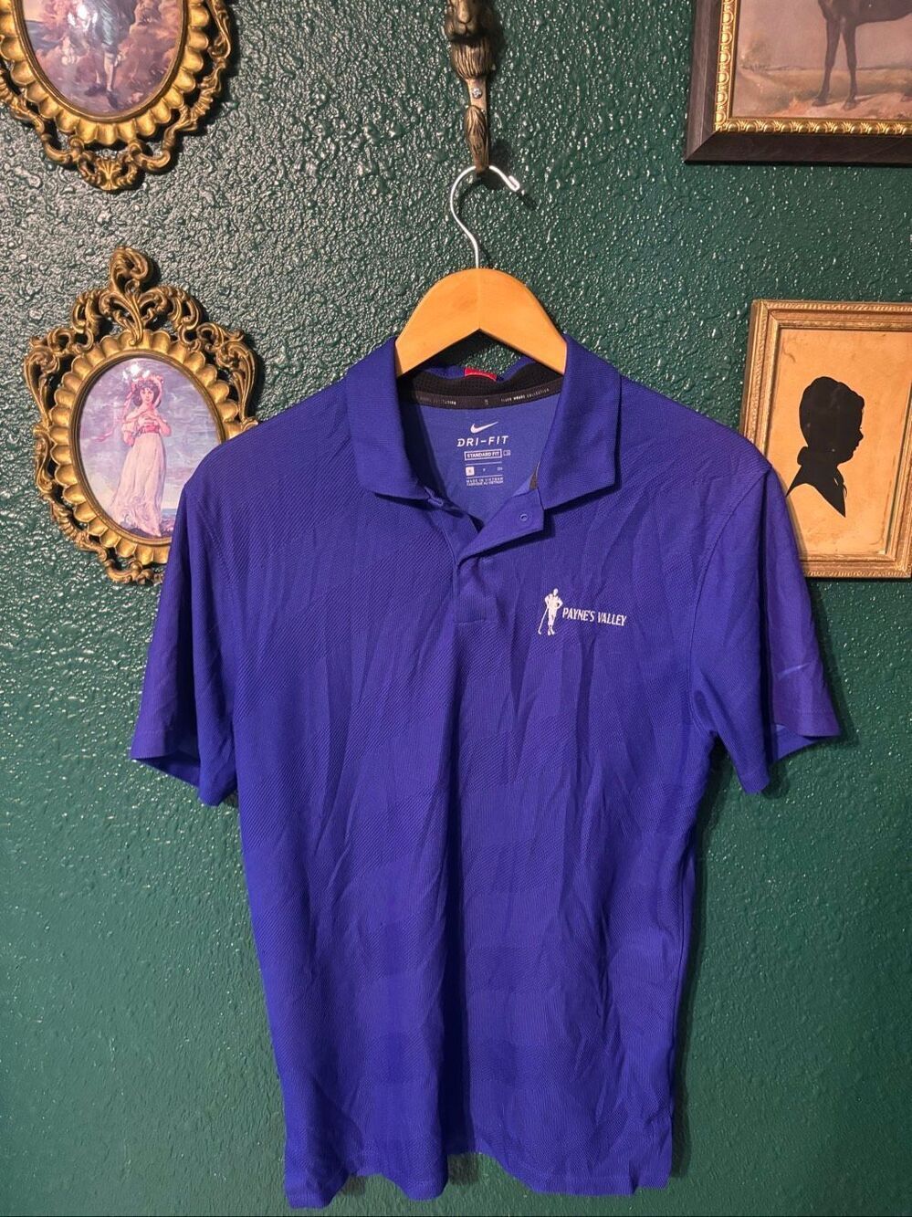 Nike Tiger Woods Paynes Valley Golf Polo Sz Small Purple